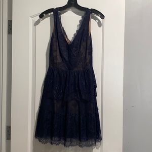 Navy blue lace dress